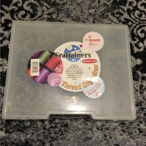 Rubbermaid Clear Thread Storage Case